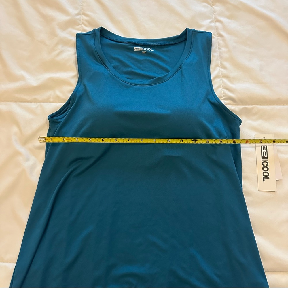 32 Degrees Teal Tank Top with built in bra- NWT - Picture 6 of 11